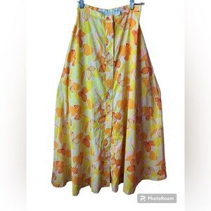 Christian Dior Saks Fifth Avenue Floral Skirt